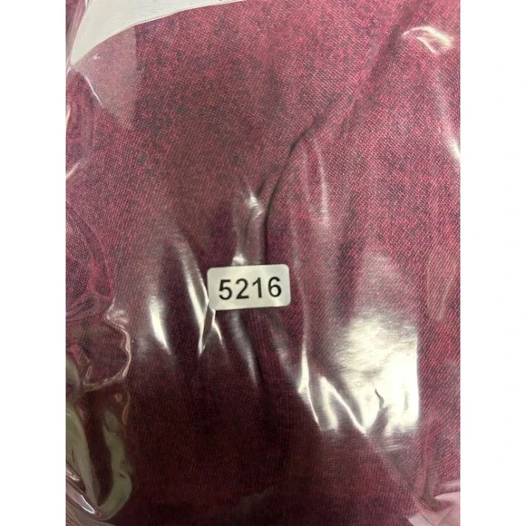 Acid Wash Joan Rivers Womens LP Burgundy Cotton Button Down Pocket Shirt Top - Picture 11 of 11